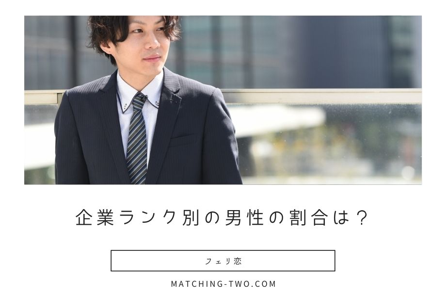 企業ランク別の男性の割合は？