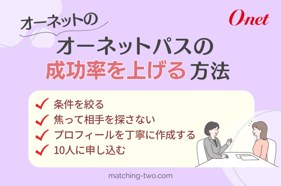 オーネットのオーネットパスで成功率を上げる方法